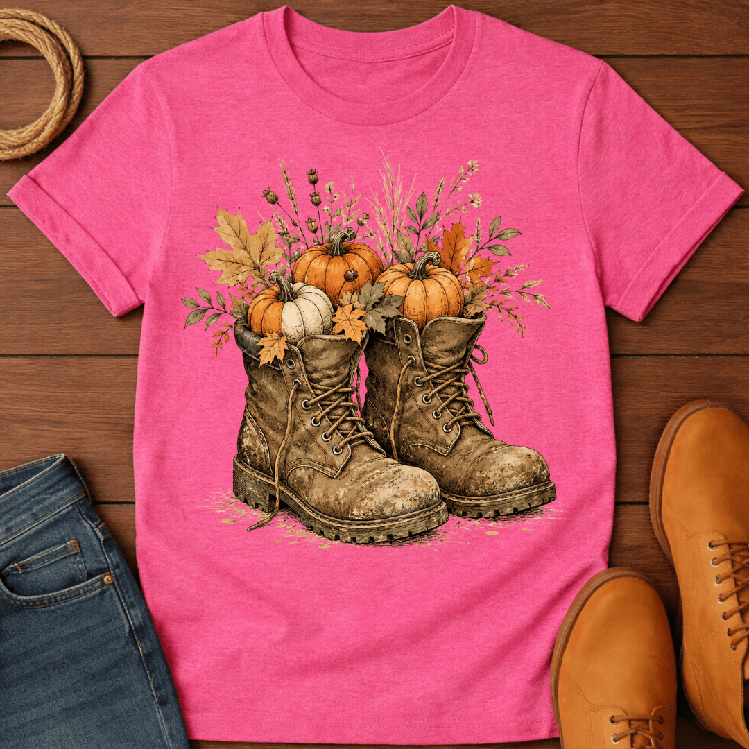 Pumpkin Boot T-Shirt