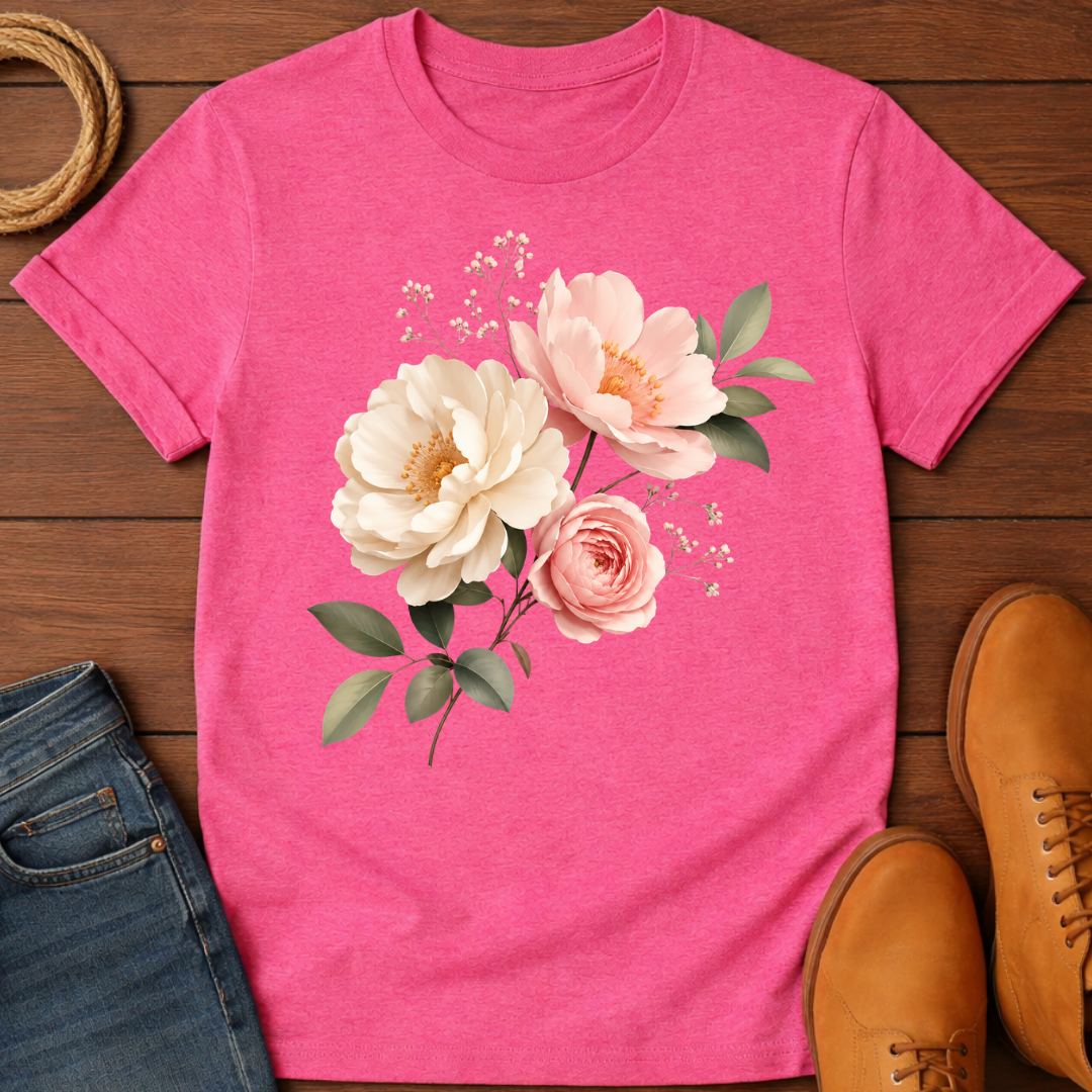 Three Flower T-Shirt