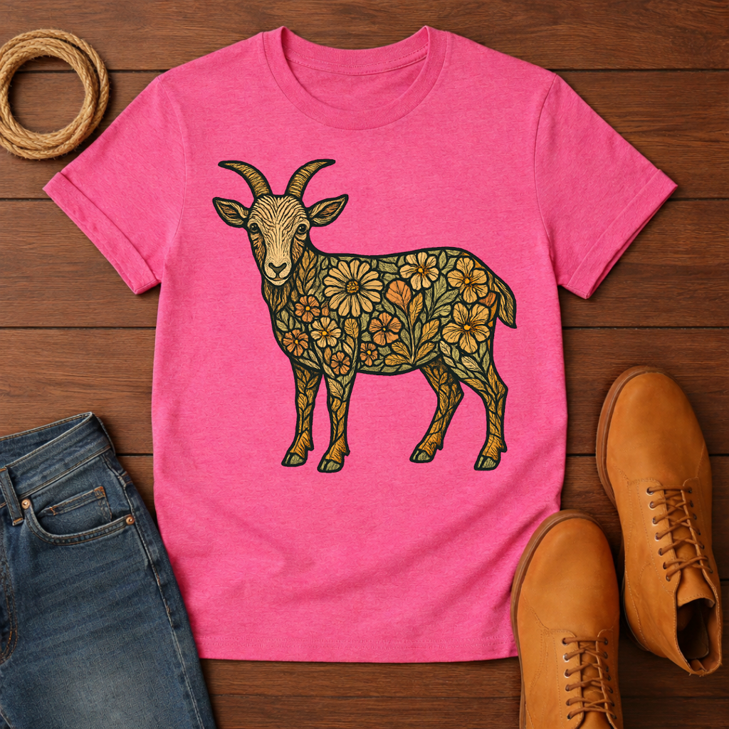 Floral Goat T-Shirt