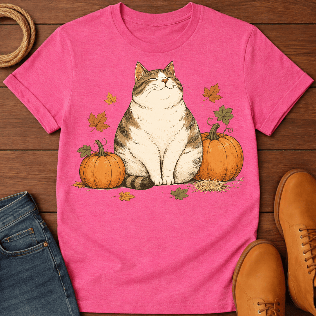 Cat & Pumpkin T-Shirt