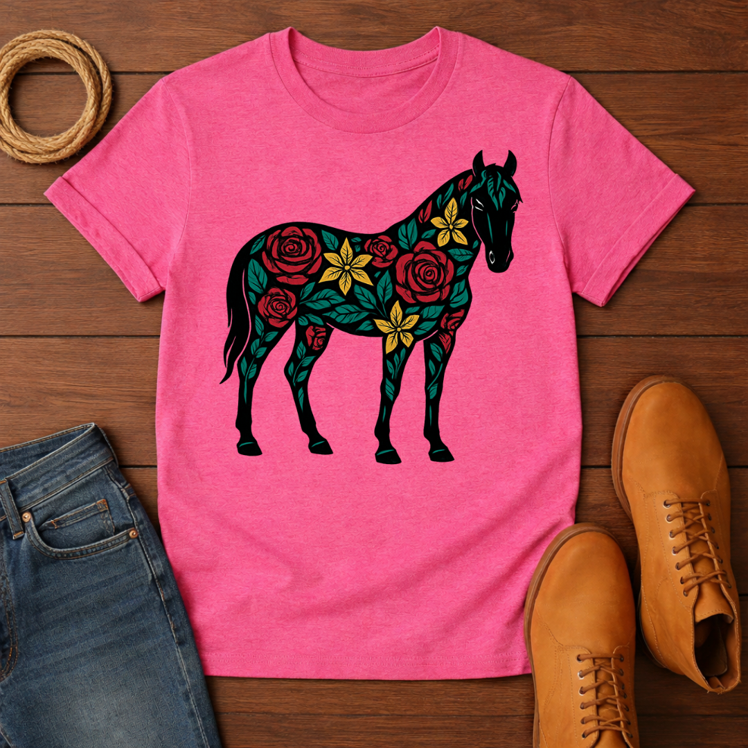 Floral Horse T-shirt