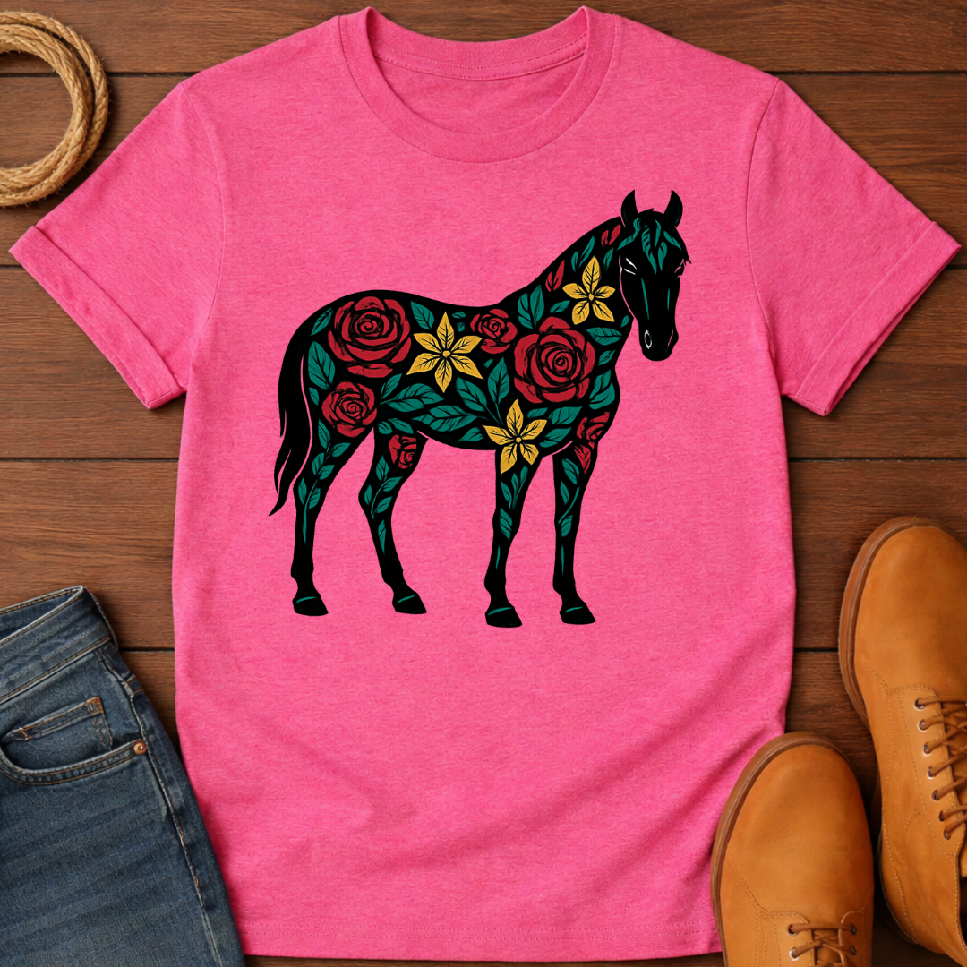 Floral Horse T-shirt