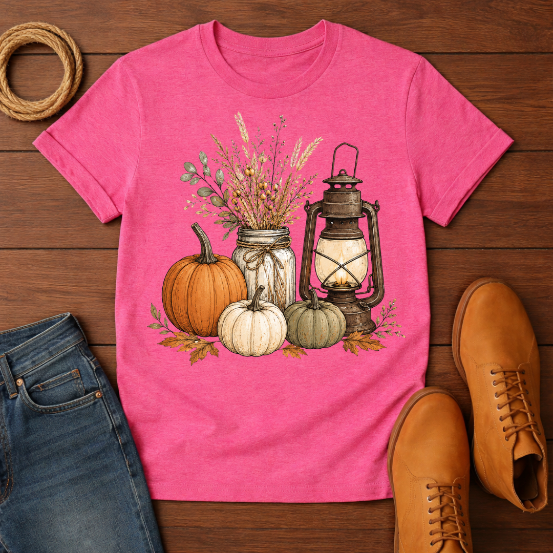Lantern and Pumpkins T-Shirt