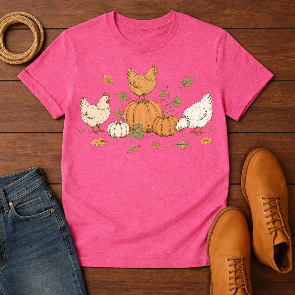 Chickens and Pumpkins T-Shirt