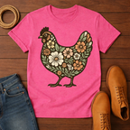 Floral Chicken T-Shirt