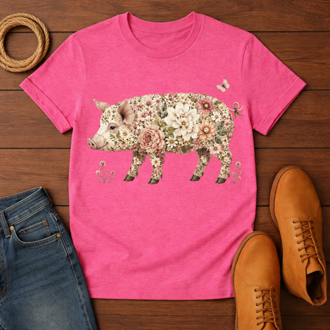 Rose Pig T-Shirt