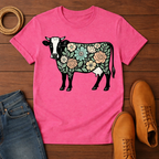 Floral Cow T-Shirt