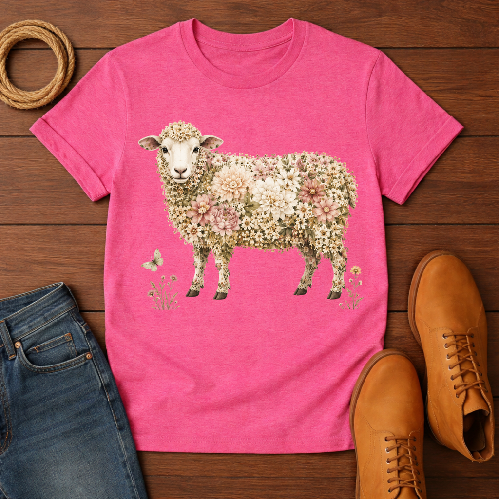 Rose Sheep T-Shirt