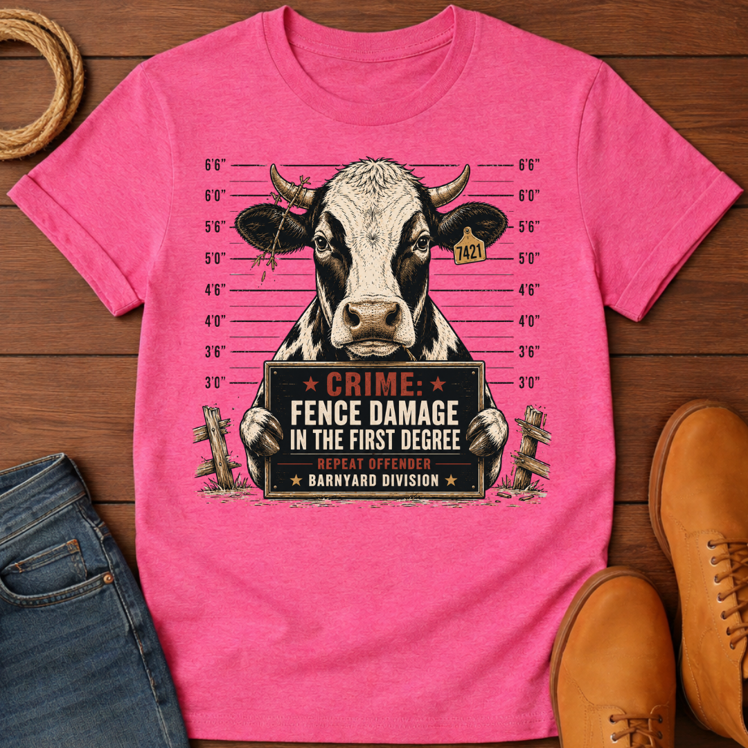 Cow Mugshot T-Shirt