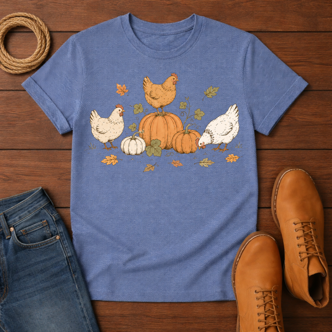 Chickens and Pumpkins T-Shirt