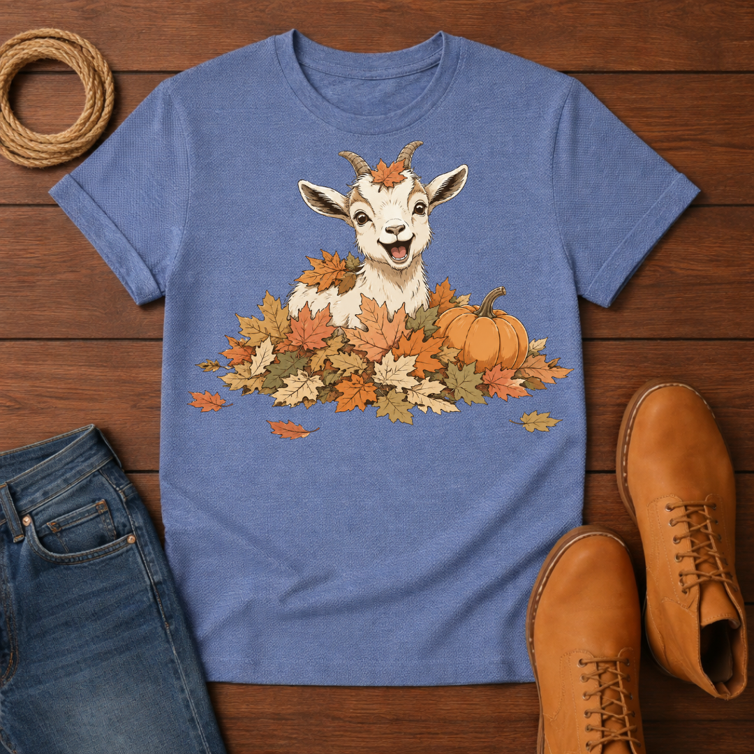 Goat In Leaves T-Shirt