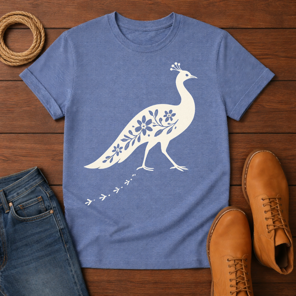 Floral Peacock T-shirt