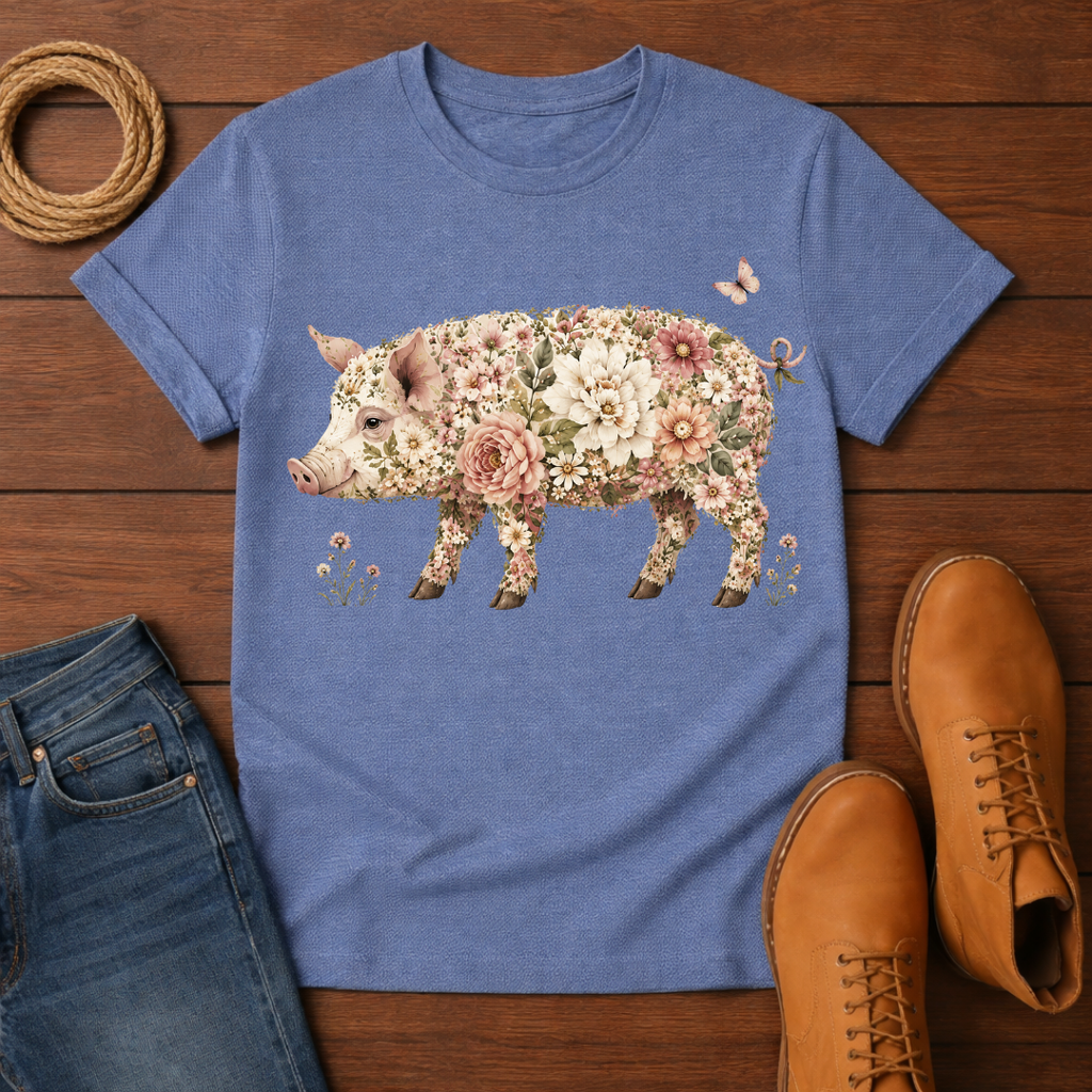 Rose Pig T-Shirt