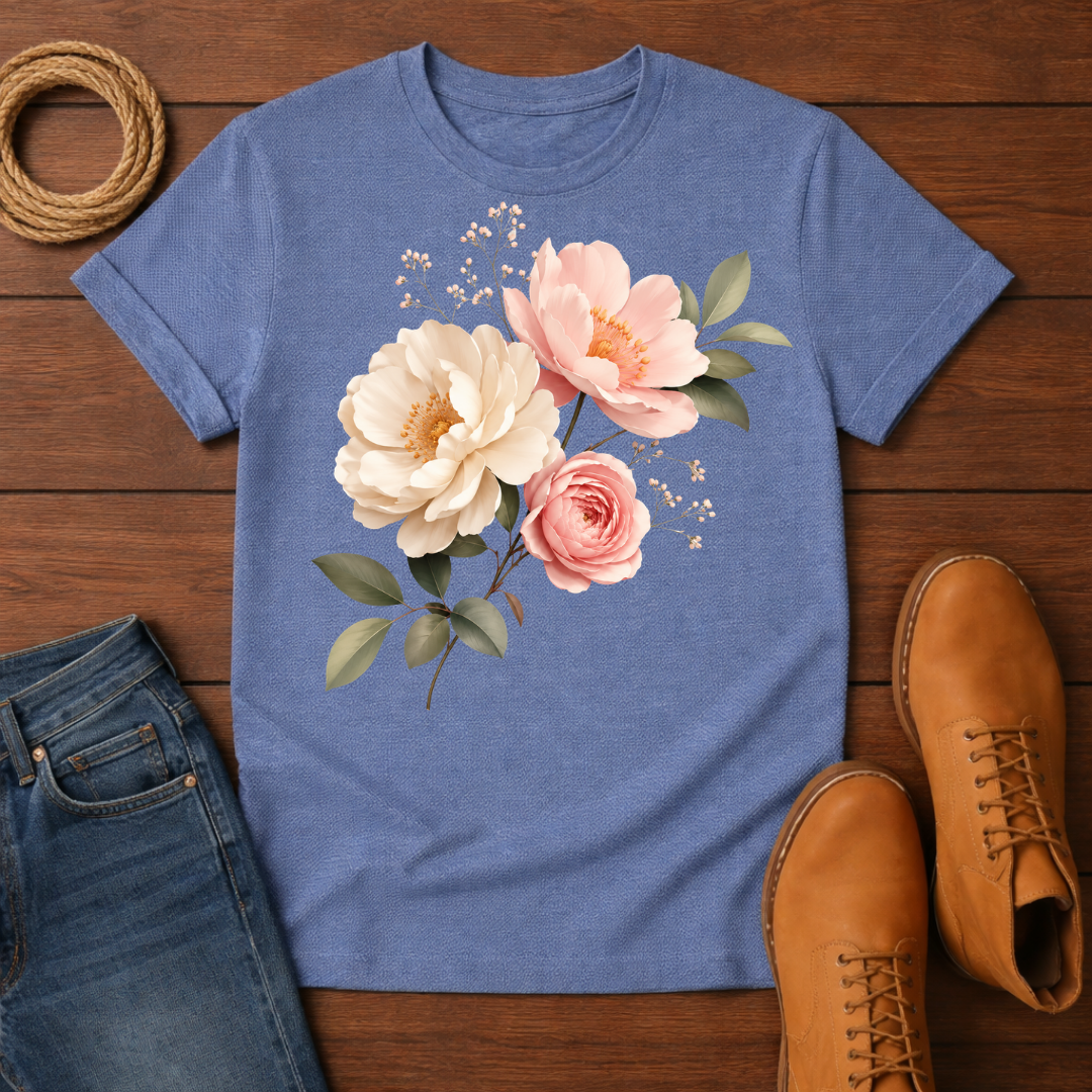 Three Flower T-Shirt