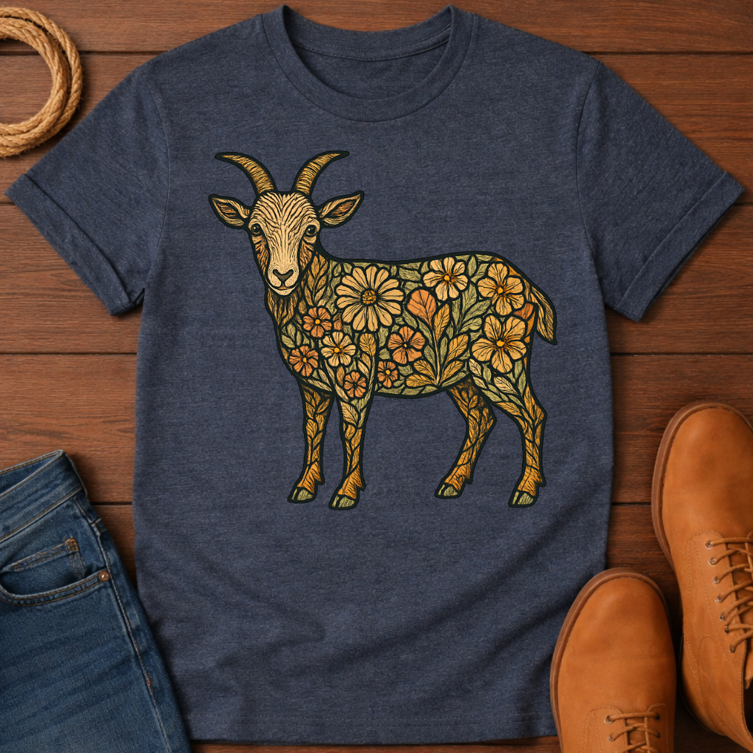 Floral Goat T-Shirt