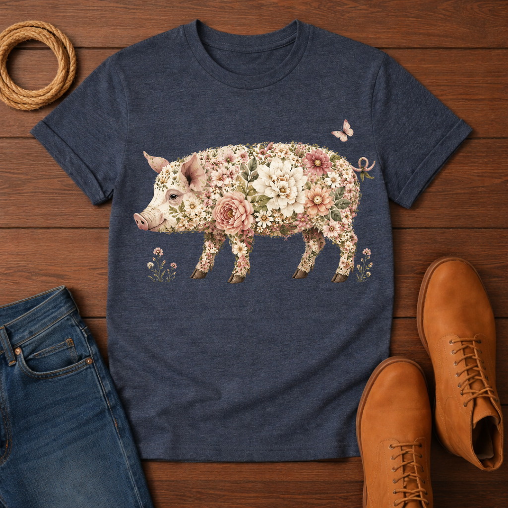 Rose Pig T-Shirt