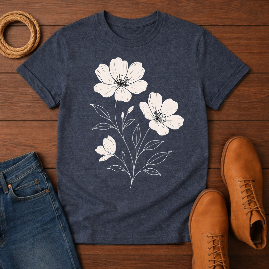 Delicate flowers T-shirt