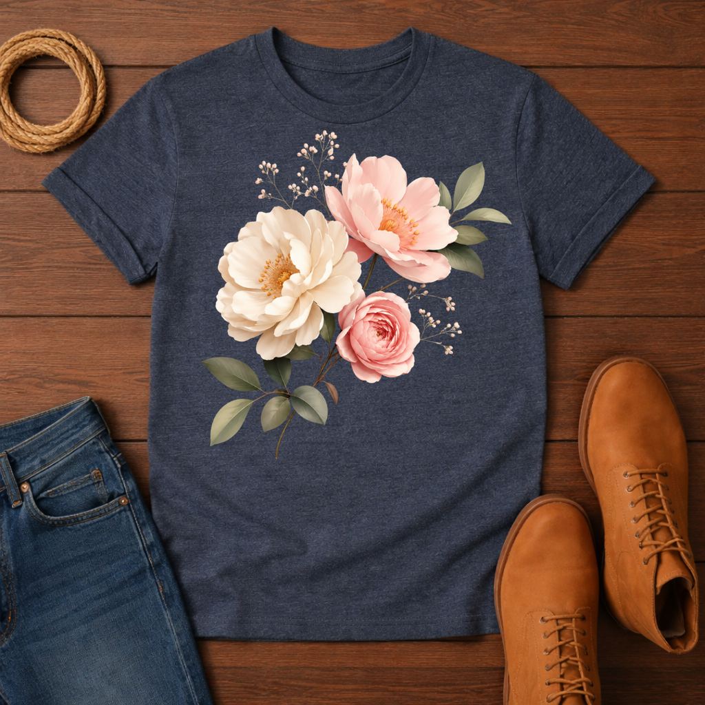 Three Flower T-Shirt