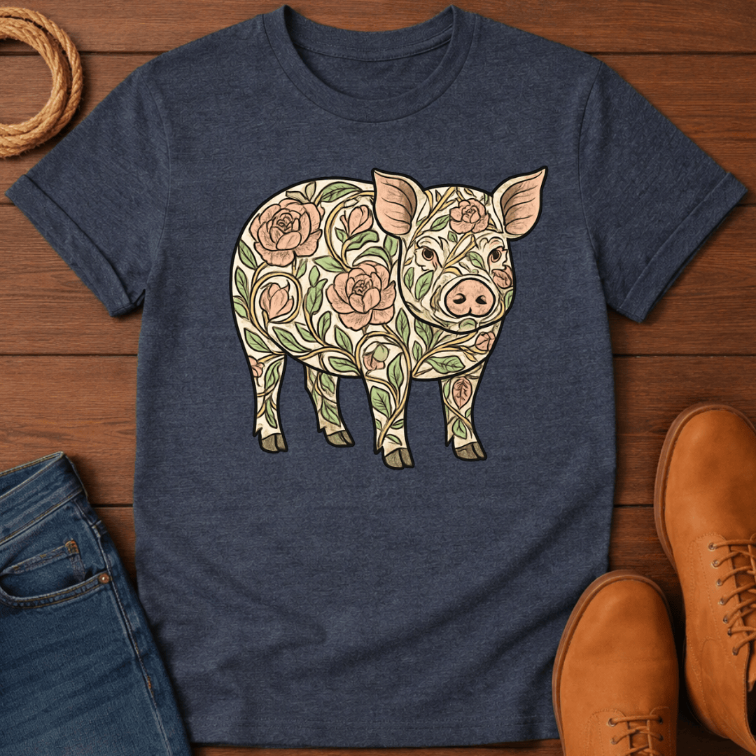Floral Pig T-Shirt