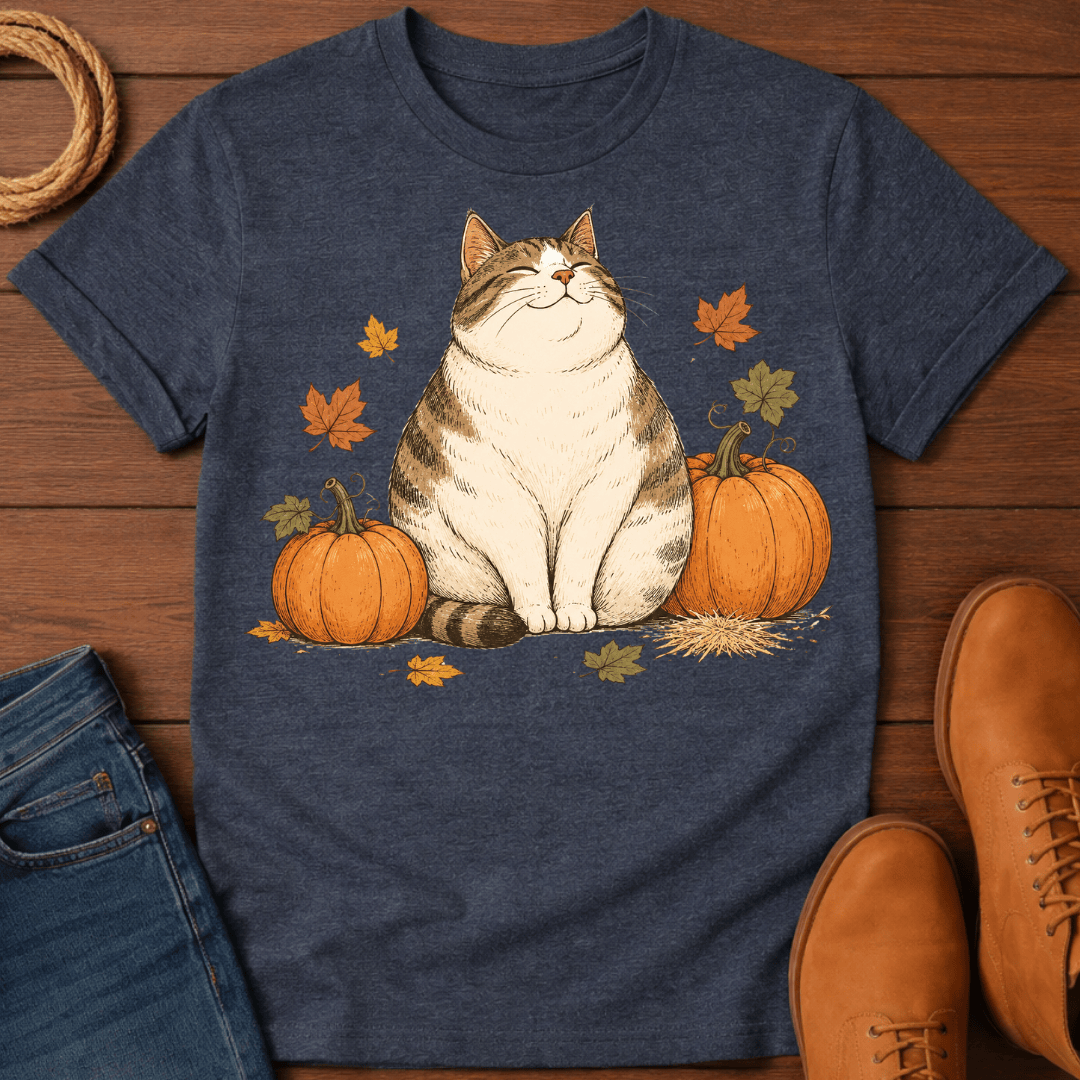Cat & Pumpkin T-Shirt