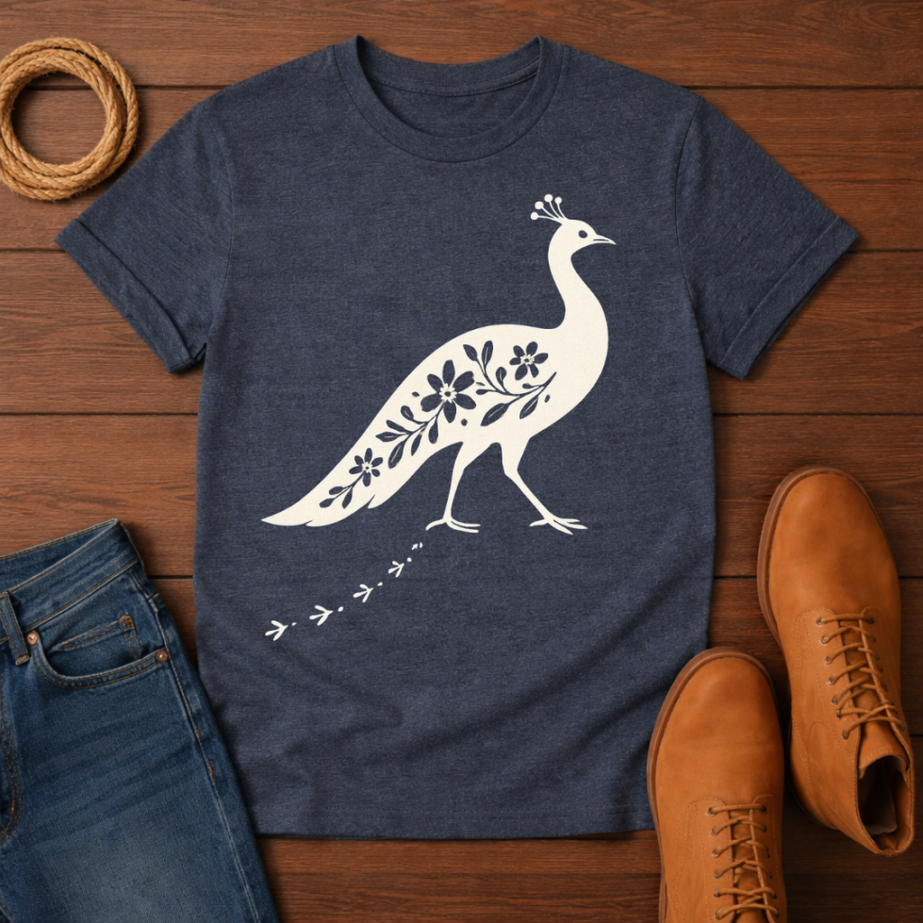 Floral Peacock T-shirt