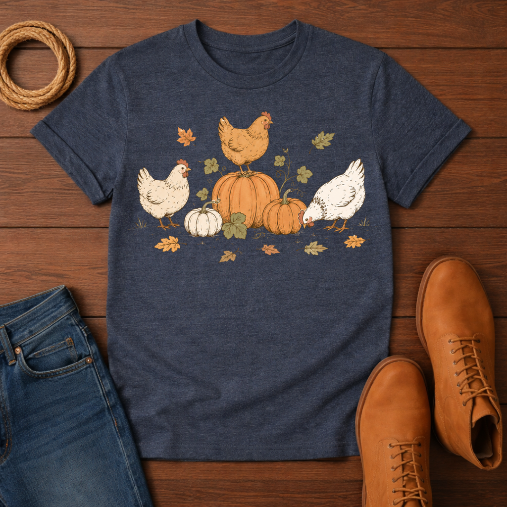 Chickens and Pumpkins T-Shirt