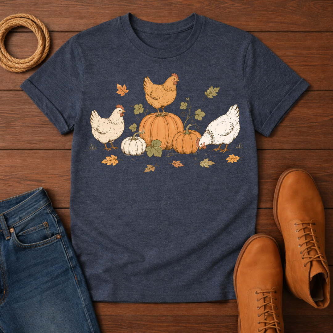 Chickens and Pumpkins T-Shirt