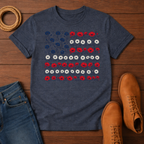 Floral USA Flag T-Shirt