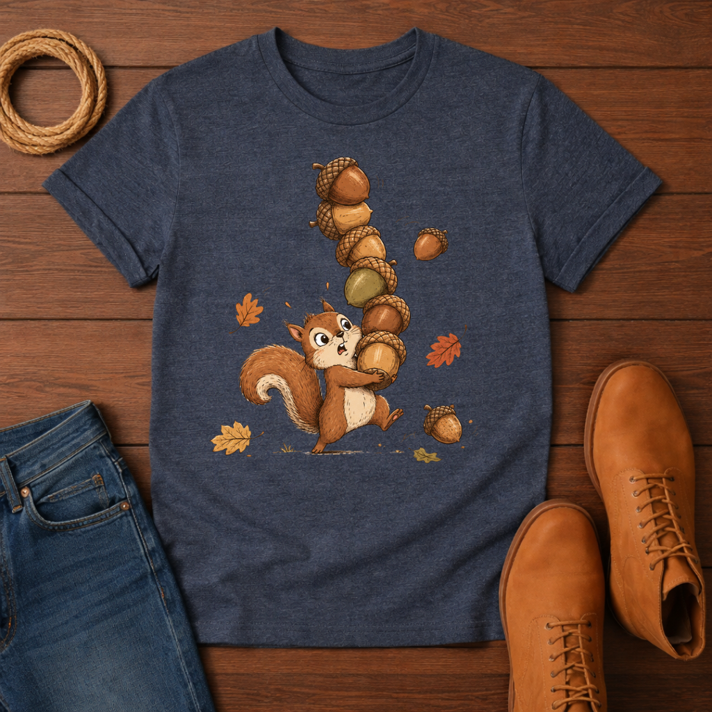 Squirrels and Acorns T-Shirt