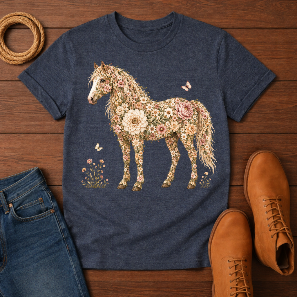 Rose Horse T-Shirt