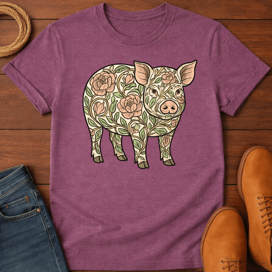 Floral Pig T-Shirt