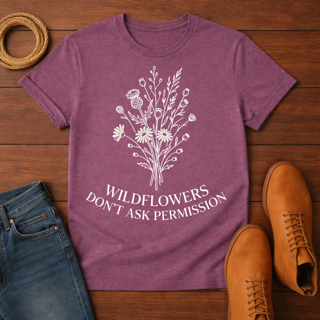 Wildflowers Don't Ask T-Shirt