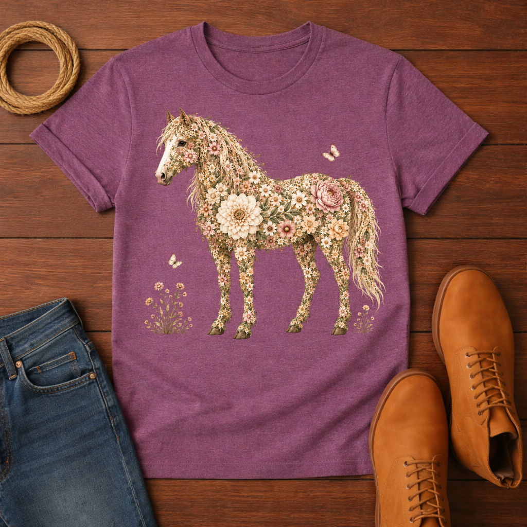 Rose Horse T-Shirt