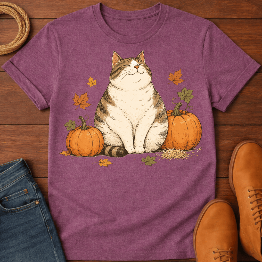 Cat & Pumpkin T-Shirt