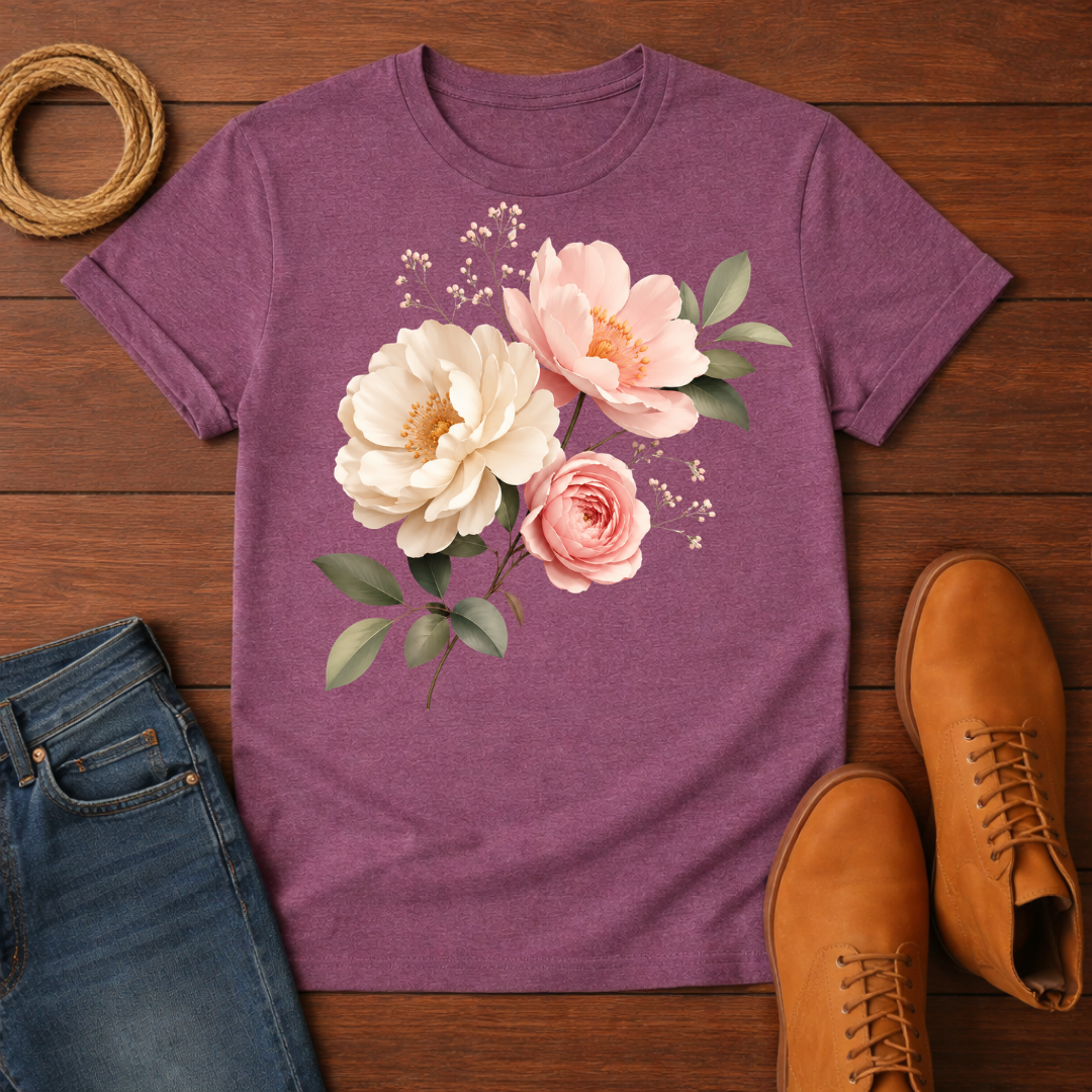 Three Flower T-Shirt