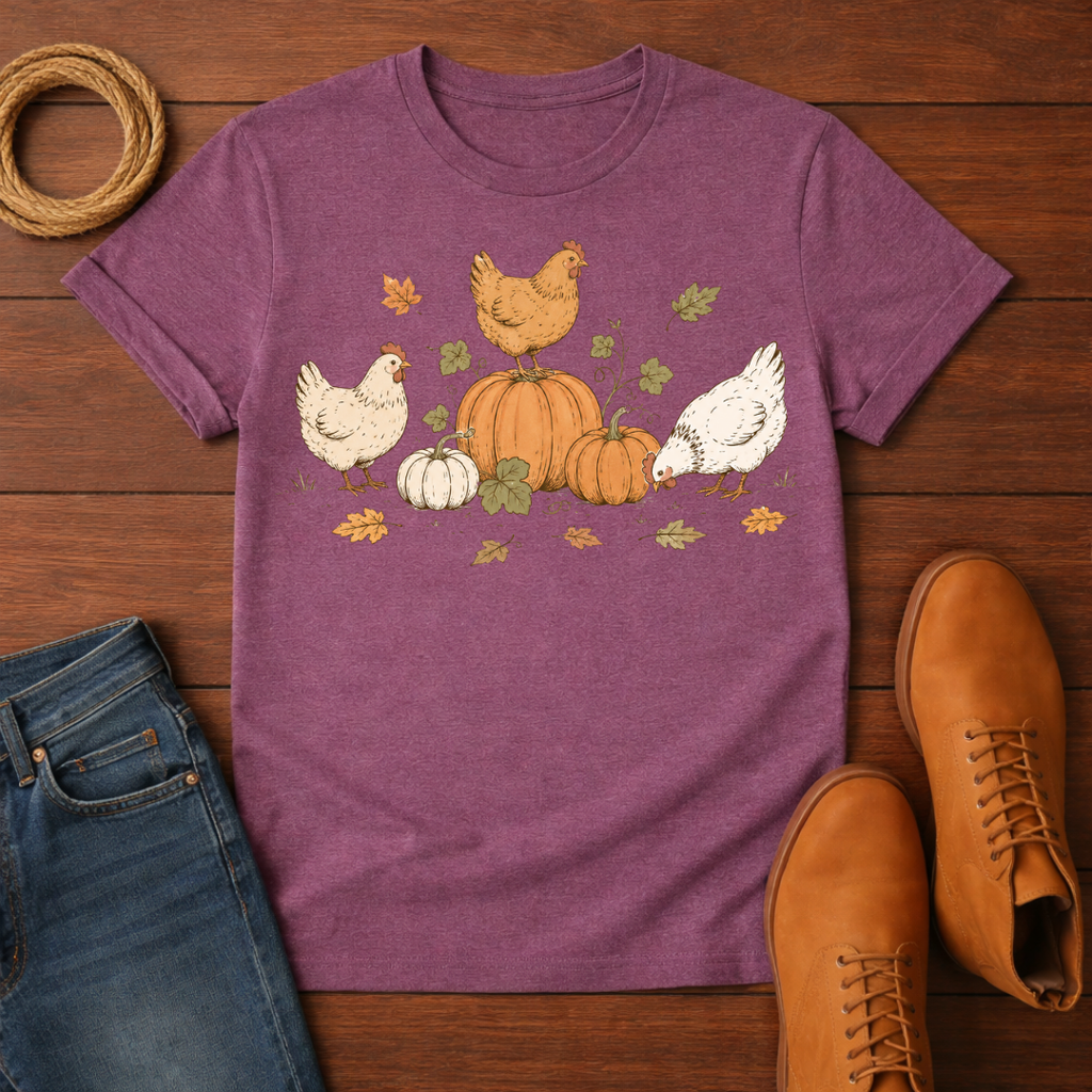 Chickens and Pumpkins T-Shirt