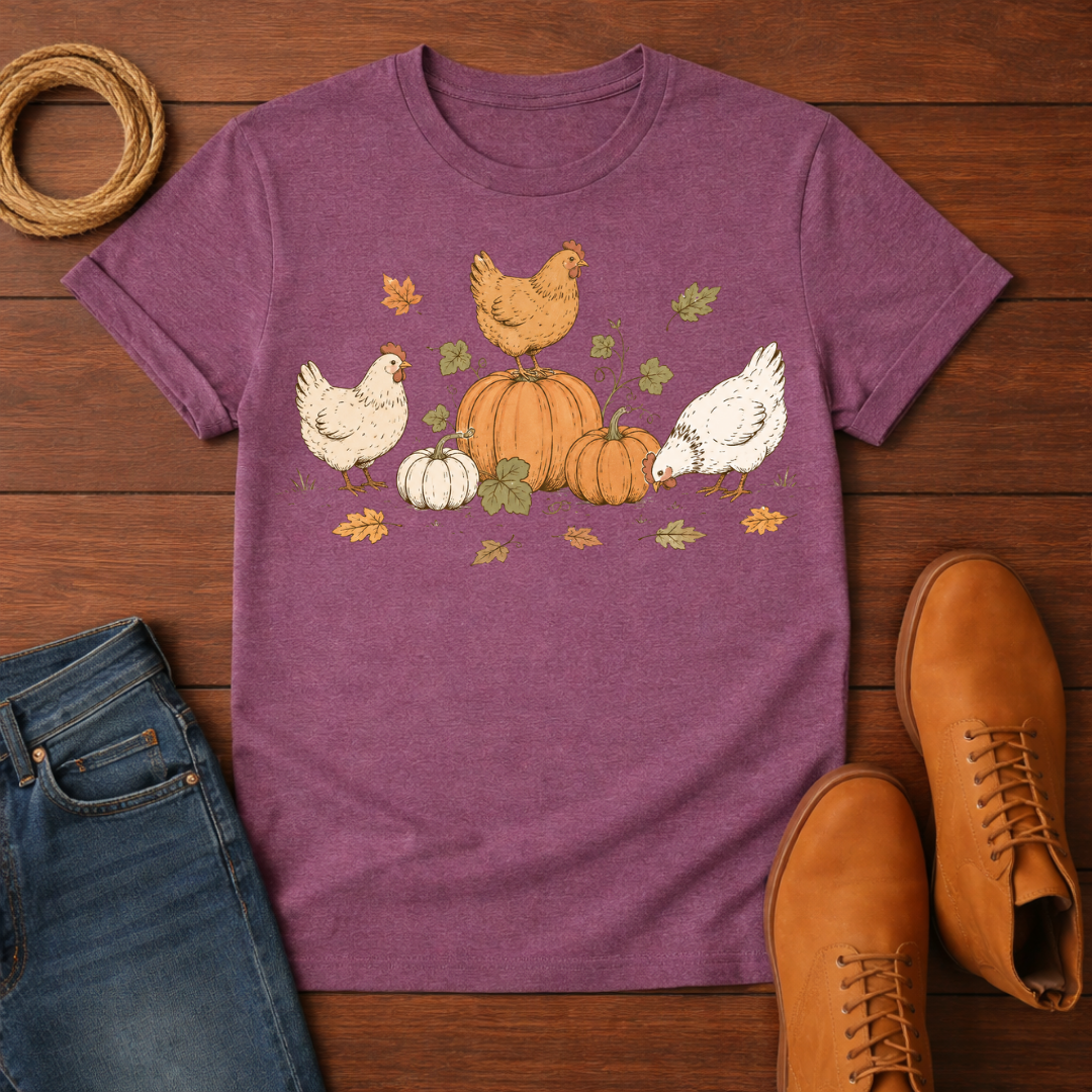 Chickens and Pumpkins T-Shirt