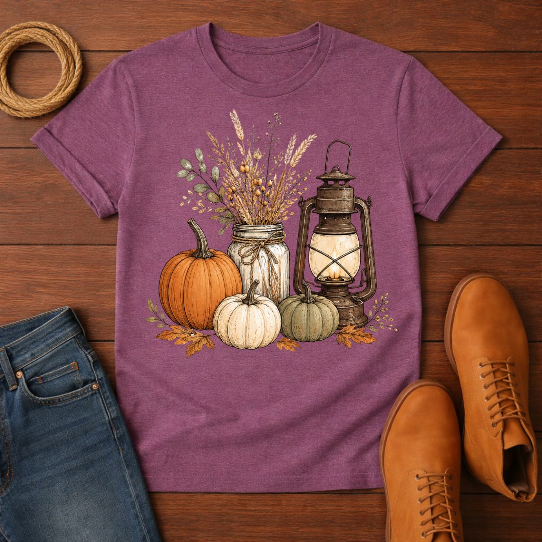 Lantern and Pumpkins T-Shirt