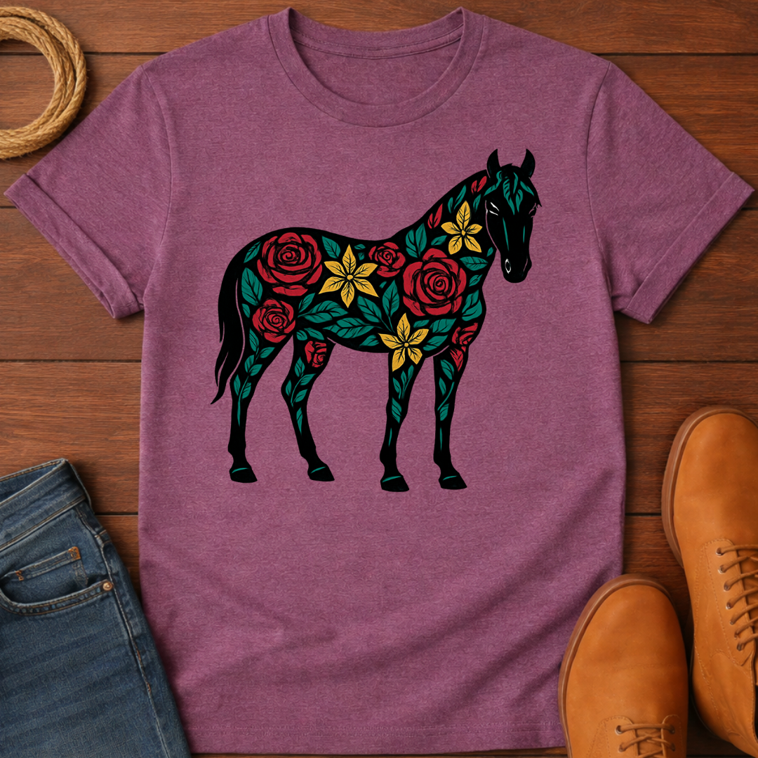 Floral Horse T-shirt