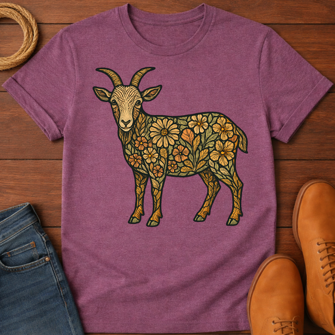 Floral Goat T-Shirt
