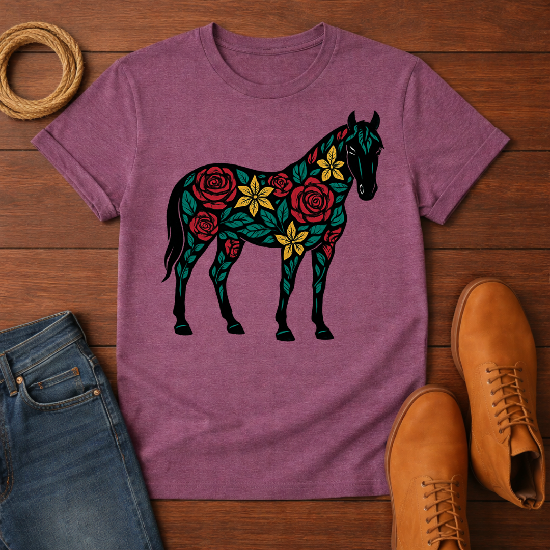 Floral Horse T-shirt