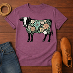 Floral Cow T-Shirt