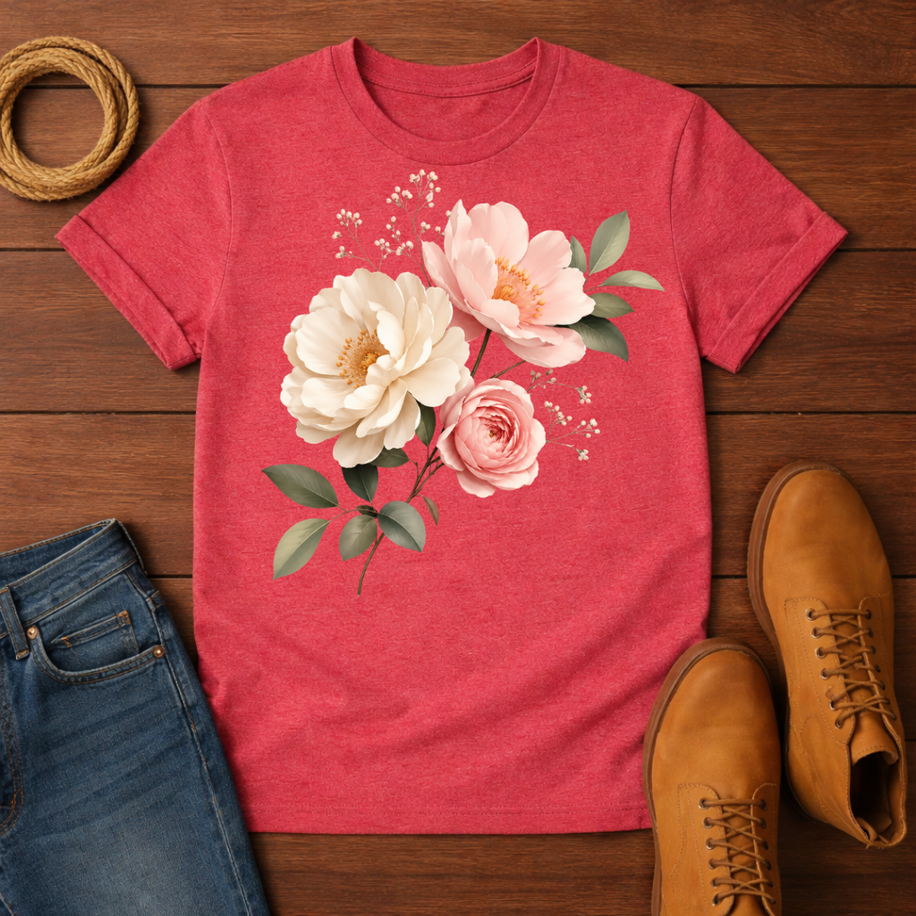 Three Flower T-Shirt