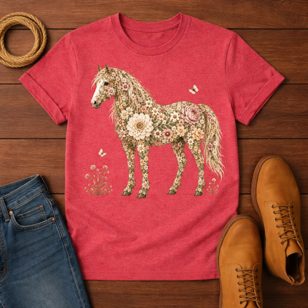 Rose Horse T-Shirt