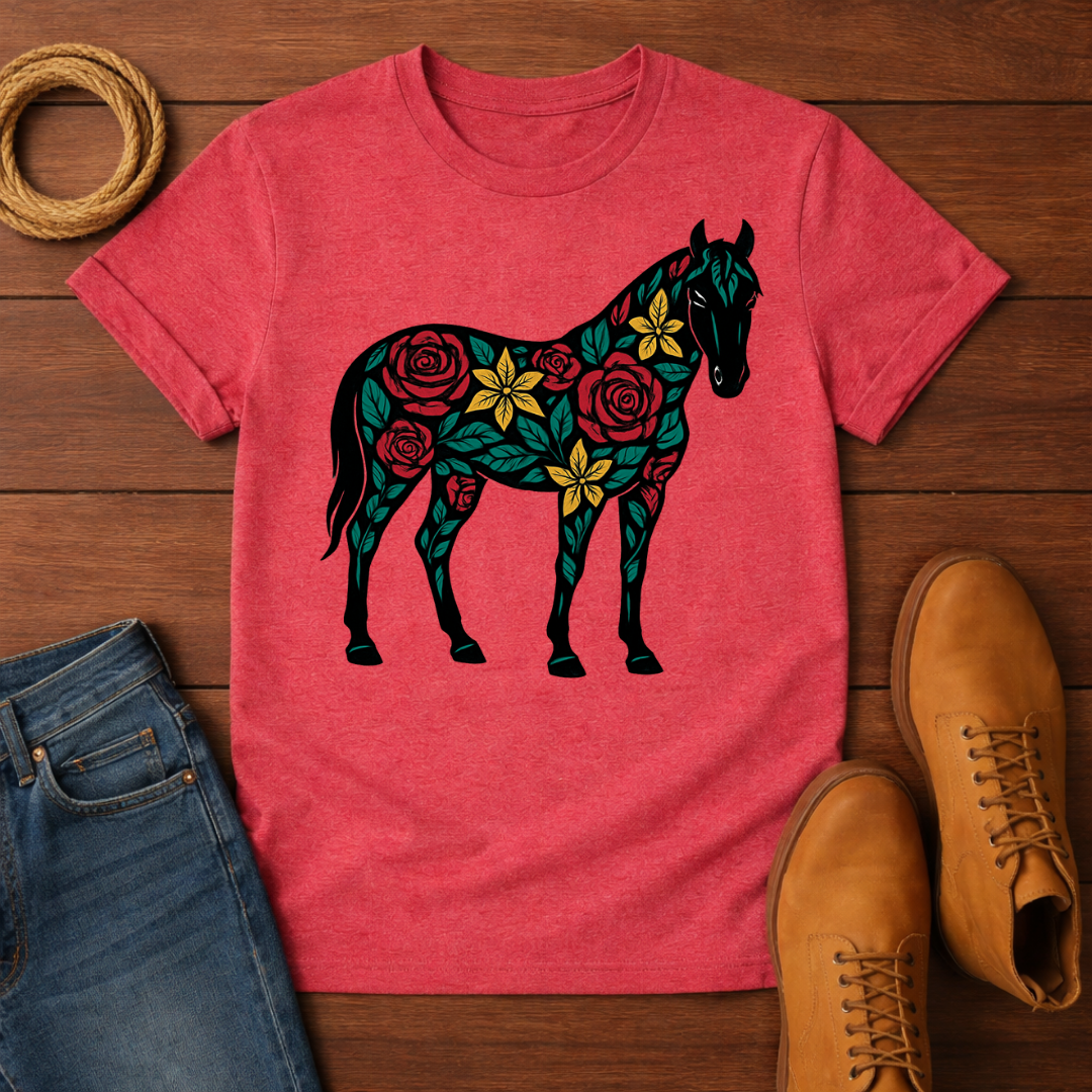 Floral Horse T-shirt