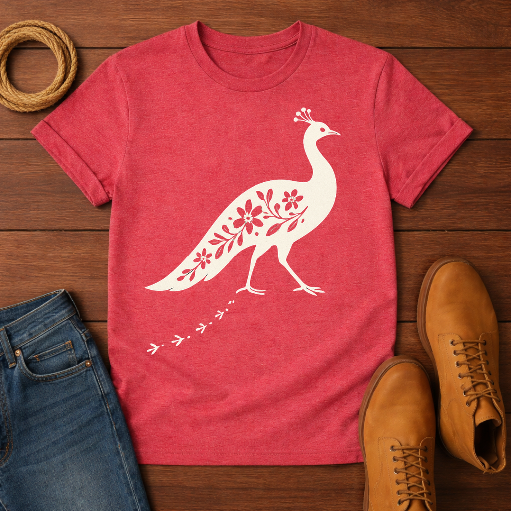 Floral Peacock T-shirt
