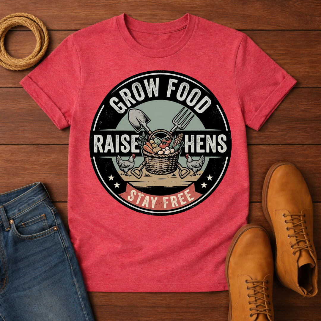 Grow Food Stay Free T-Shirt