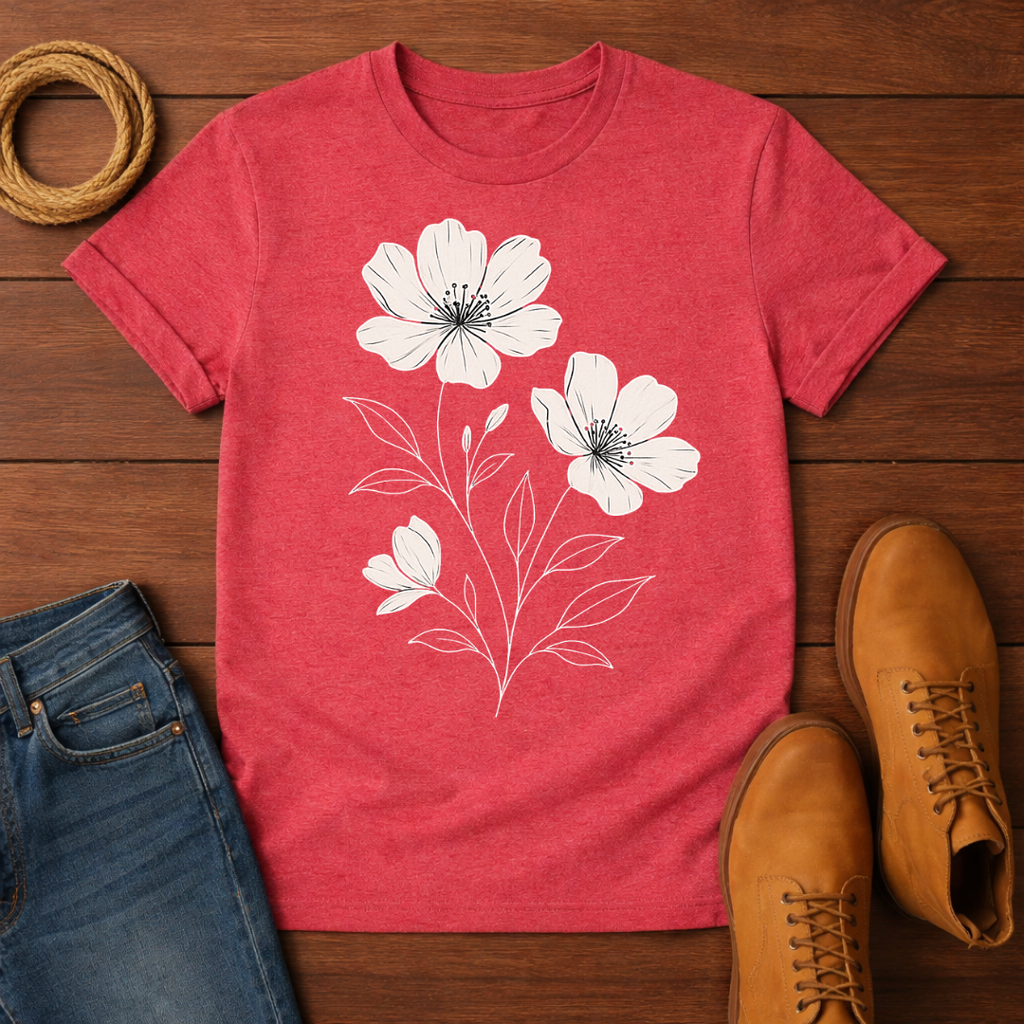 Delicate flowers T-shirt