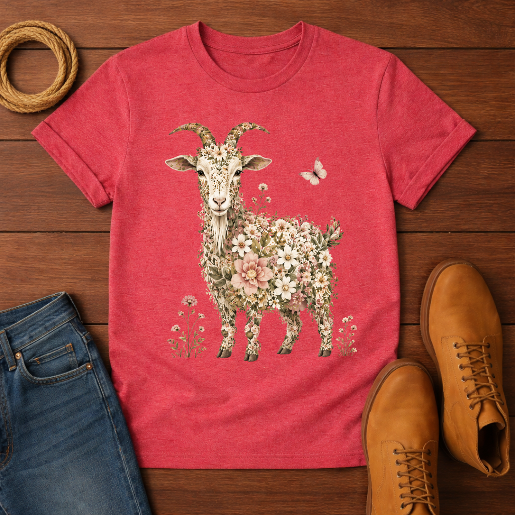 Rose Goat T-Shirt