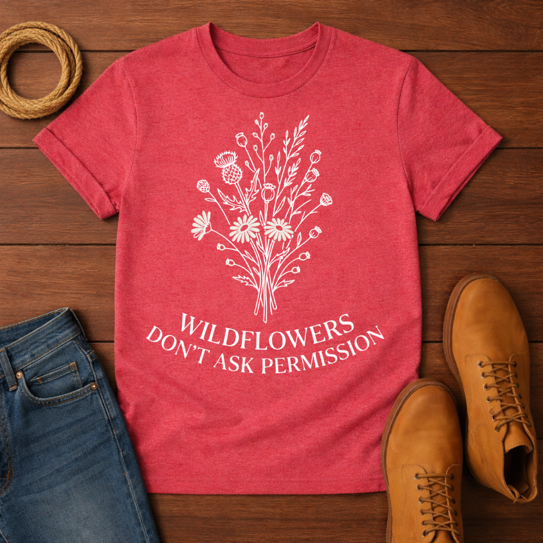 Wildflowers Don't Ask T-Shirt